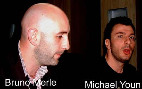 Bruno Merle et Michael Youn lors de l interview au Kinepolis de Mulhouse  8/6/2007 (c) Maurice Bourdon